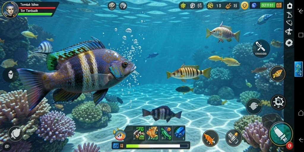 Screenshot dari gameplay seru Tembak Ikan 6RT.