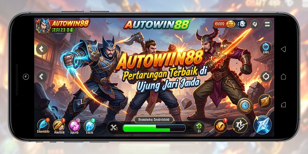 Tampilan gameplay AUTOWIN88 dengan pertarungan seru dan karakter menarik.