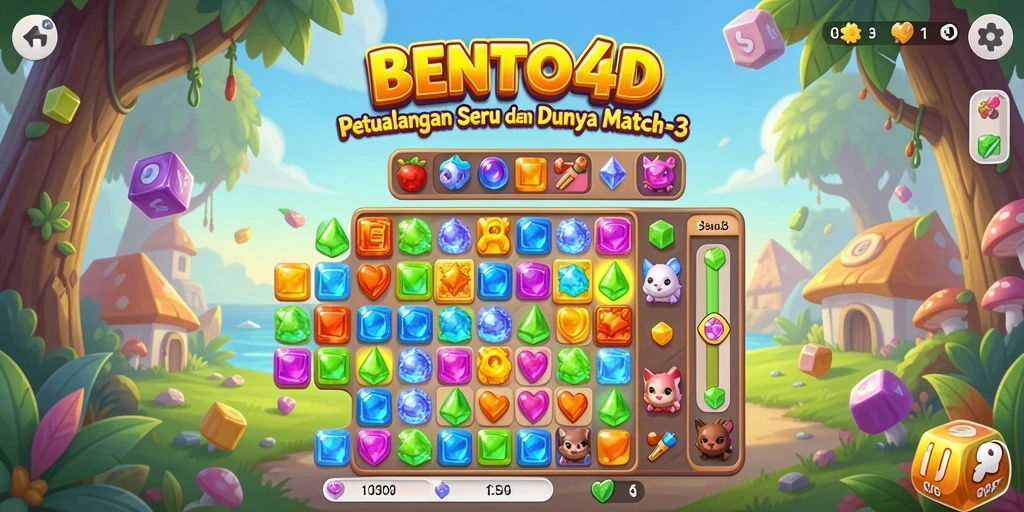 Gambar gameplay menarik dari BENTO4D dalam kategori Match-3.