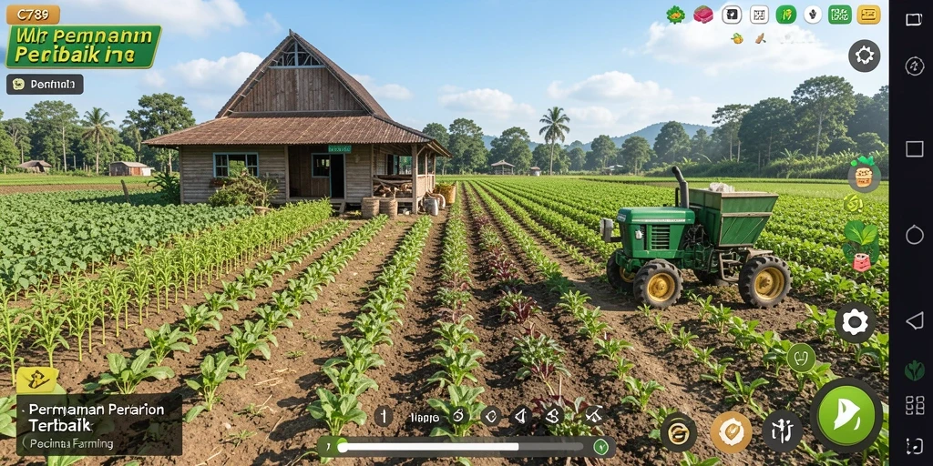 Tangkapan layar C789 menampilkan gameplay pertanian yang seru dan interaktif.