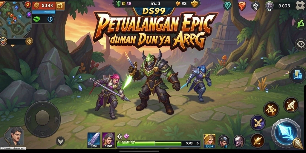 Screenshot gameplay DS99 menampilkan pertarungan epik yang mengasyikkan.