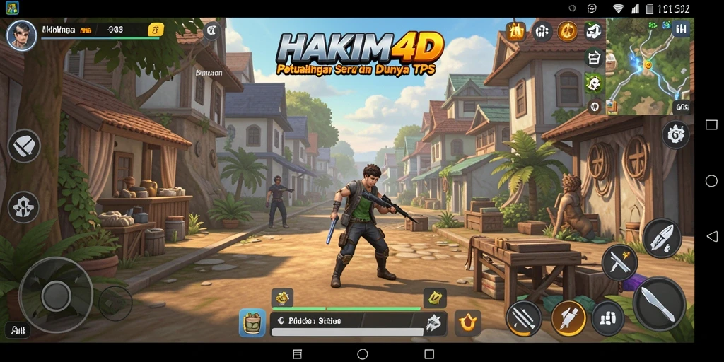 Tampilan gameplay HAKIM4D yang menegangkan dan seru.
