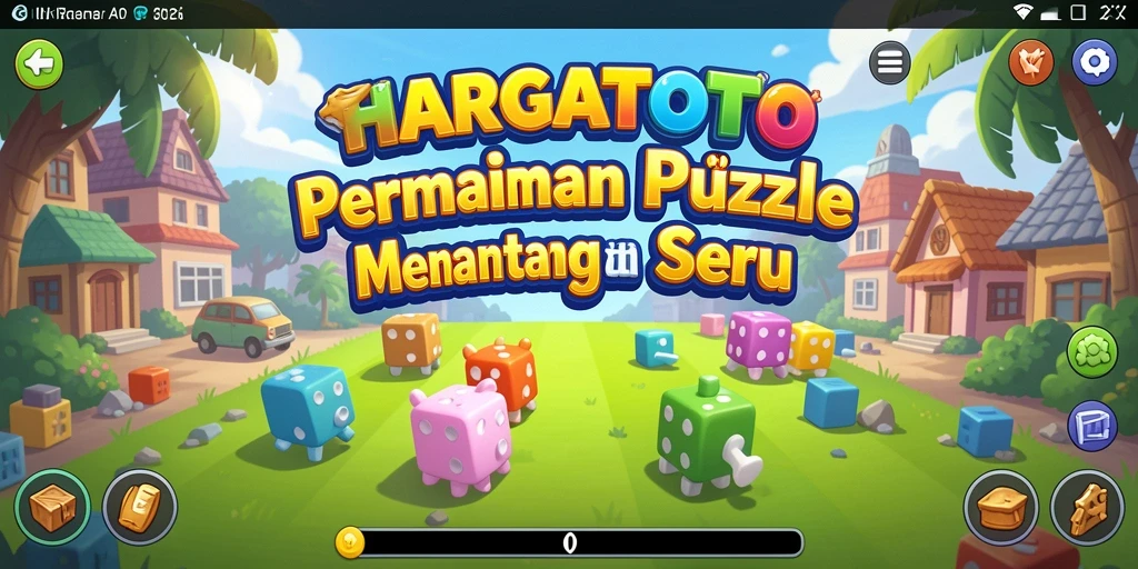 Screenshot gameplay HARGATOTO menampilkan teka-teki yang menarik untuk dipecahkan.
