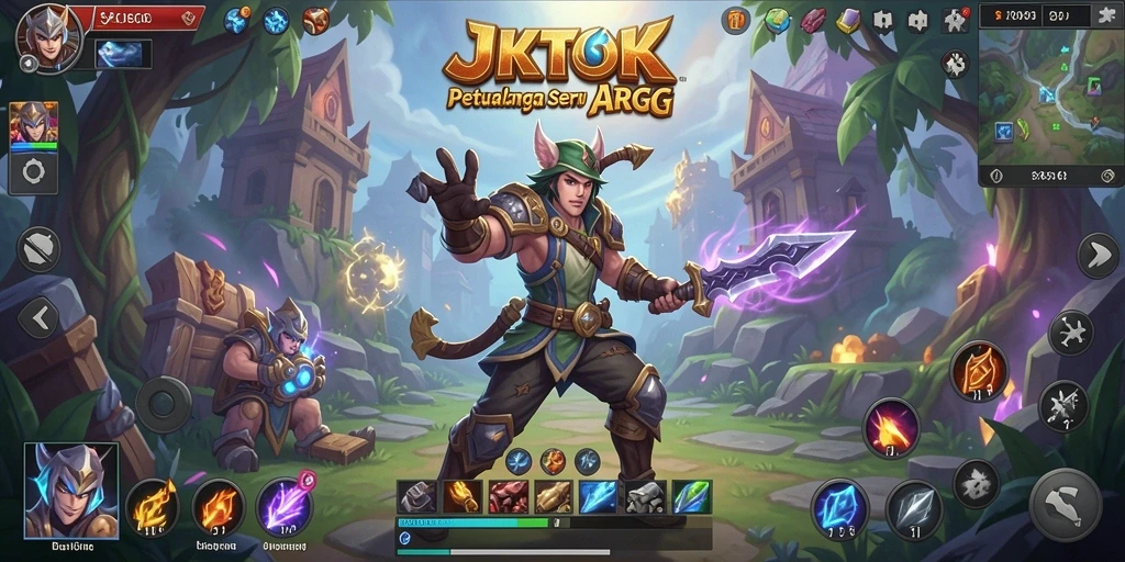 Screenshot JKTOK menampilkan aksi menarik dalam gameplay ARPG.