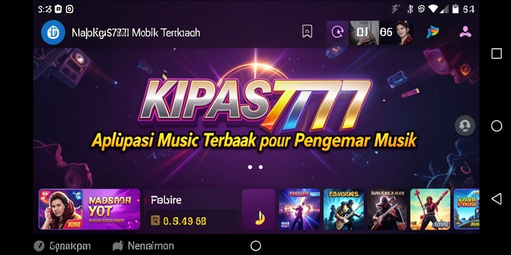 Screenshot KIPAS777 menunjukkan gameplay seru dengan fitur karaoke.