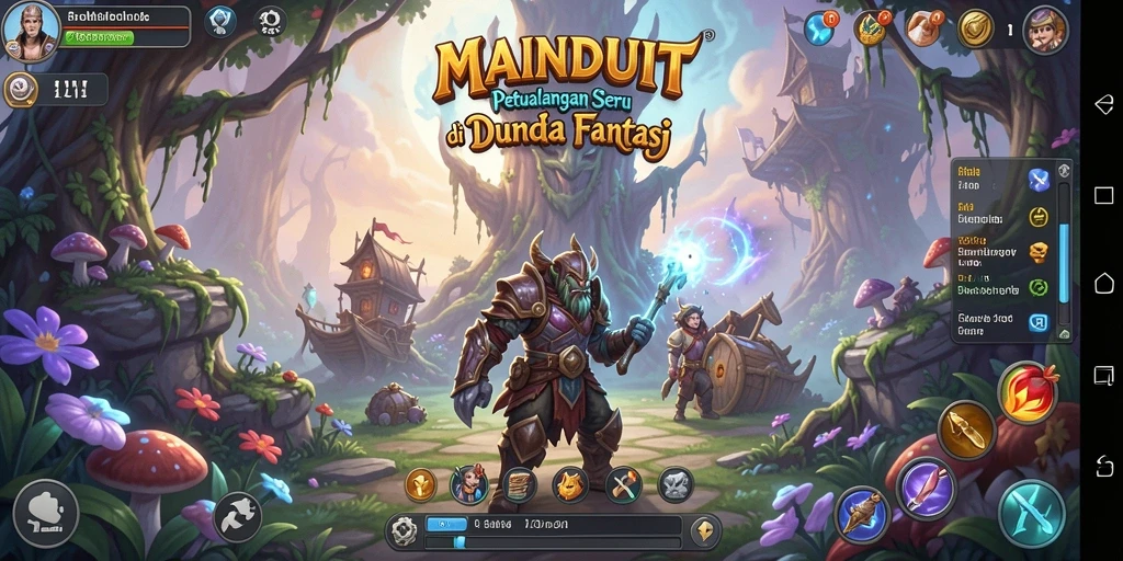 Tampilan gameplay MAINDUIT yang epik dan mendebarkan.