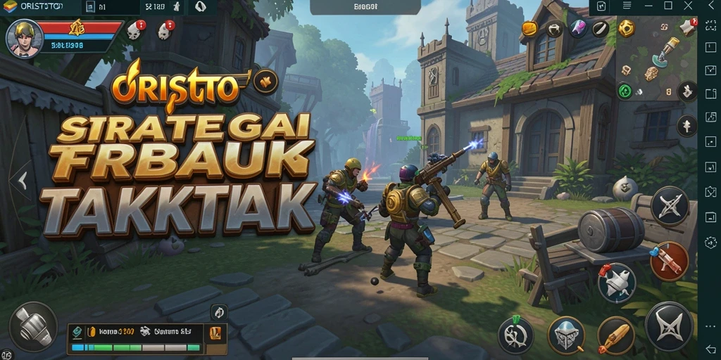 Screenshot ORISTOTO menampilkan aksi mendebarkan dalam permainan strategi.