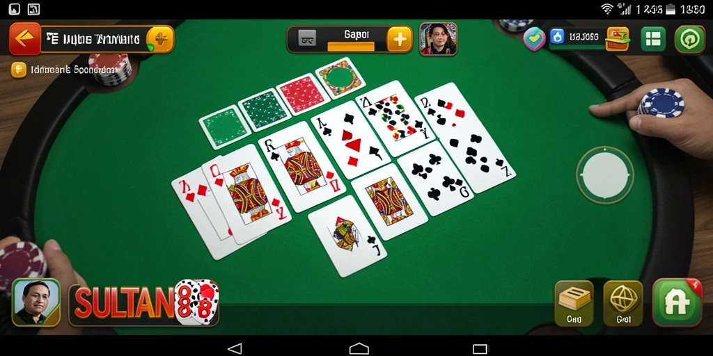 Tampilan menarik dari gameplay SULTAN88 dalam permainan Gaple.