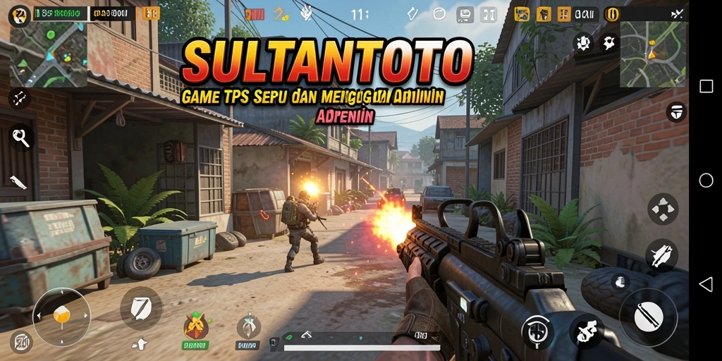 Gameplay SULTANTOTO yang mendebarkan di medan tempur.